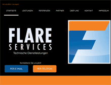 Tablet Screenshot of flare-it.de